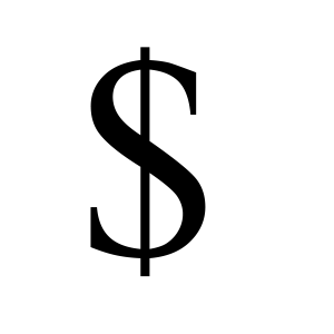 Dollar sign PNG