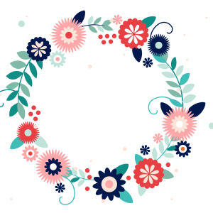 Floral frame PNG
