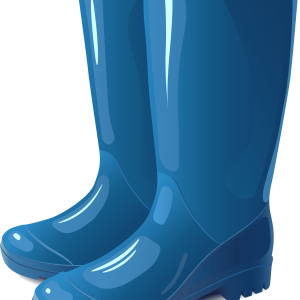 blue rubber boots PNG