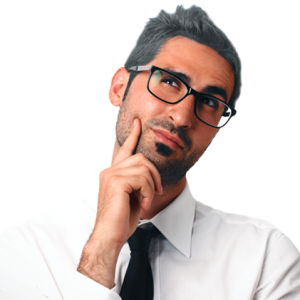 Thinking man PNG