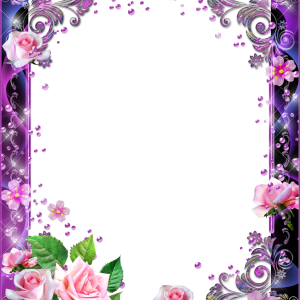 Floral frame PNG