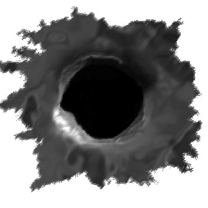 bullet shot hole PNG image
