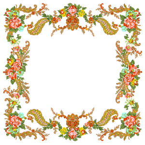 Floral frame PNG