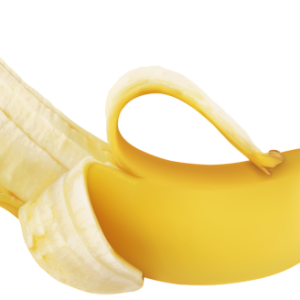 Banana PNG peeled image