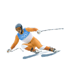 Skiing PNG