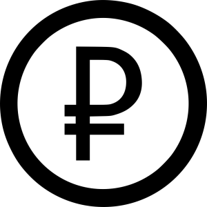 Russian ruble PNG