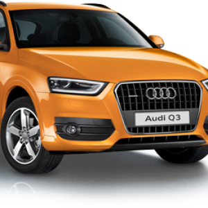 Orange AUDI PNG car image