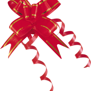 red ribbon bow PNG