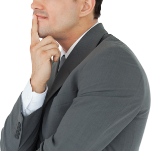 Thinking man PNG