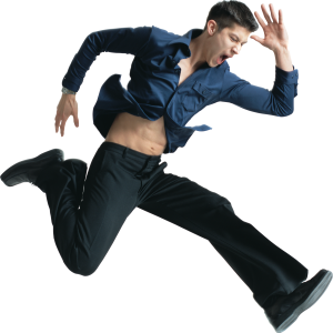 Man jumping PNG image