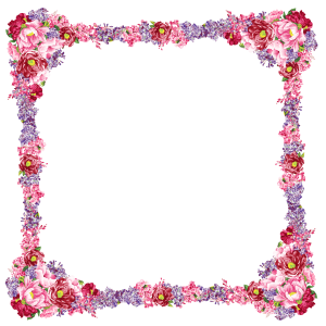 Floral frame PNG