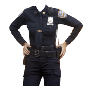 policeman frame suit PNG
