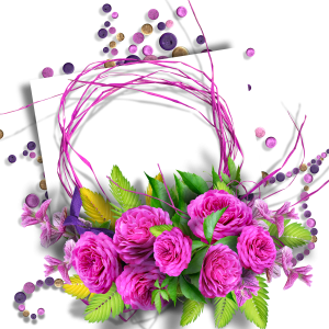 Floral frame PNG