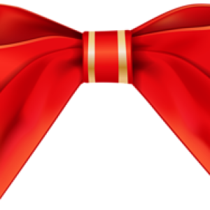 red ribbon bow PNG