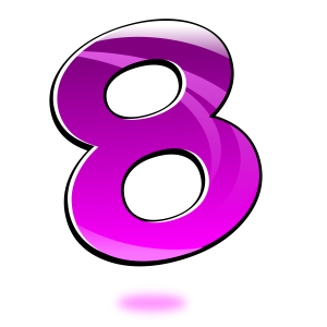 number 8 PNG