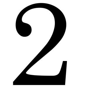 Number 2 PNG