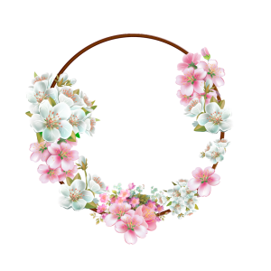 Floral frame PNG
