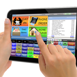 Tablet in hands PNG image