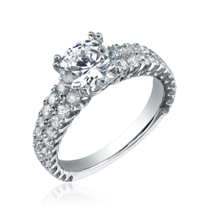 silver ring with diamond PNG