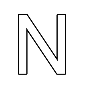 Letter N PNG