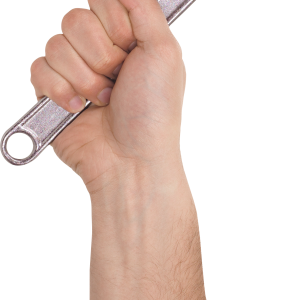 Wrench in hand PNG