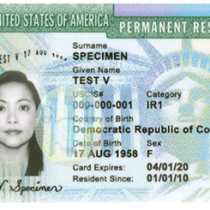 Green card PNG