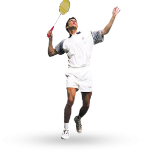 Badminton player PNG image