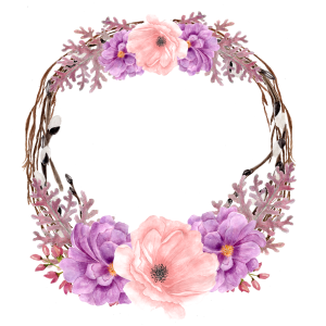 Floral frame PNG