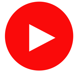round Youtube button PNG