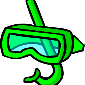 Snorkel, diving mask PNG