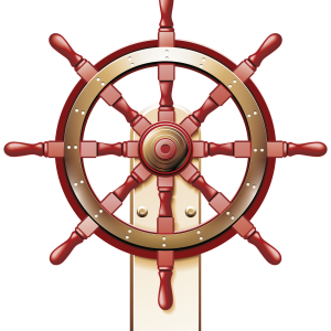Ship's wheel, rudder PNG
