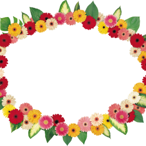 Floral frame PNG