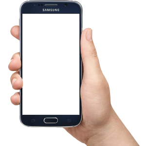 Phone in hand PNG