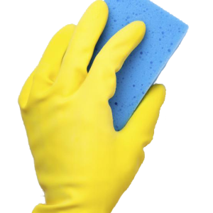 washing sponge in hand PNG