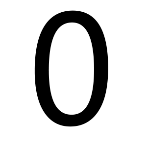 number 0 PNG