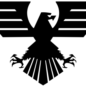 Eagle black logo PNG image, free download