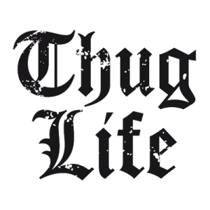 Thug life title PNG