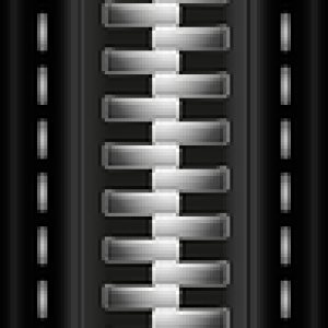 black zipper closed PNG image