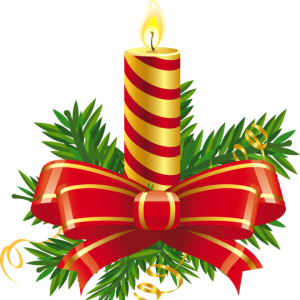 Christmas candle PNG image