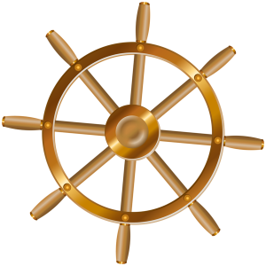 Ship's wheel, rudder PNG