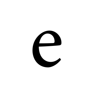 Letter E PNG