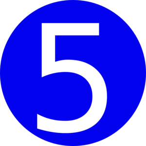 Number 5 PNG