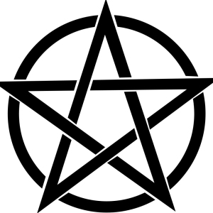 Pentagram black PNG