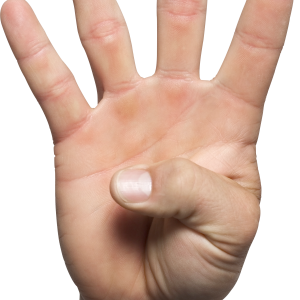 four hand PNG