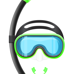 Snorkel, diving mask PNG