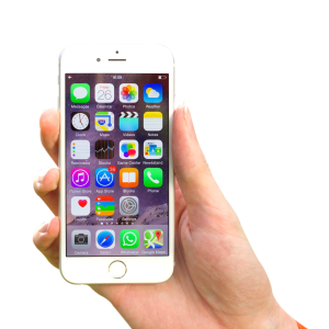 Phone in hand PNG