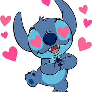 Stitch love PNG