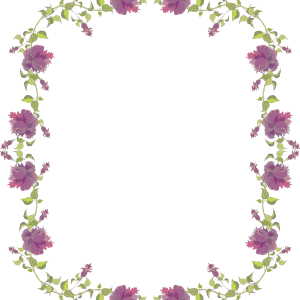Floral frame PNG
