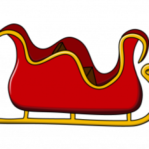 Santa sleigh PNG