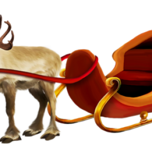 Santa sleigh PNG